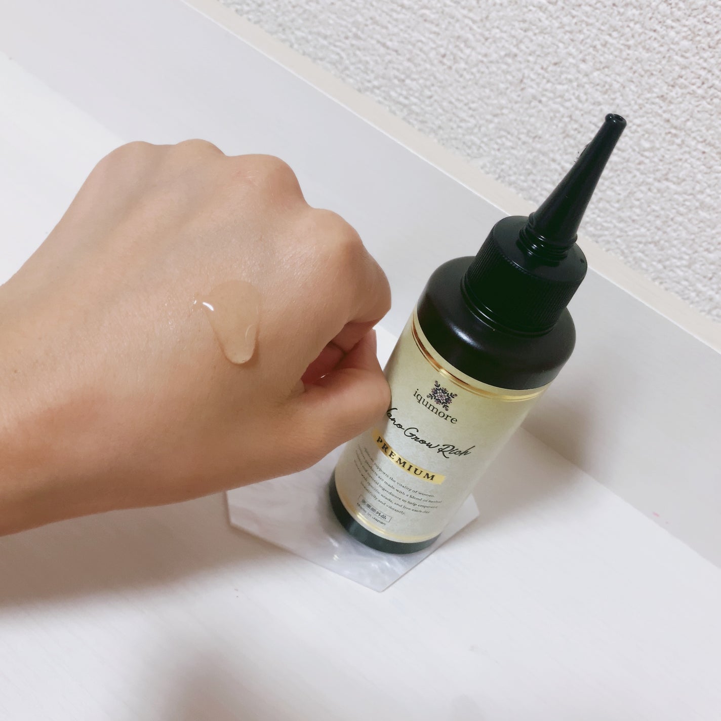 イクモアナノグロウリッチプレミアム/iqumore/頭皮ローションを使ったクチコミ(2枚目)