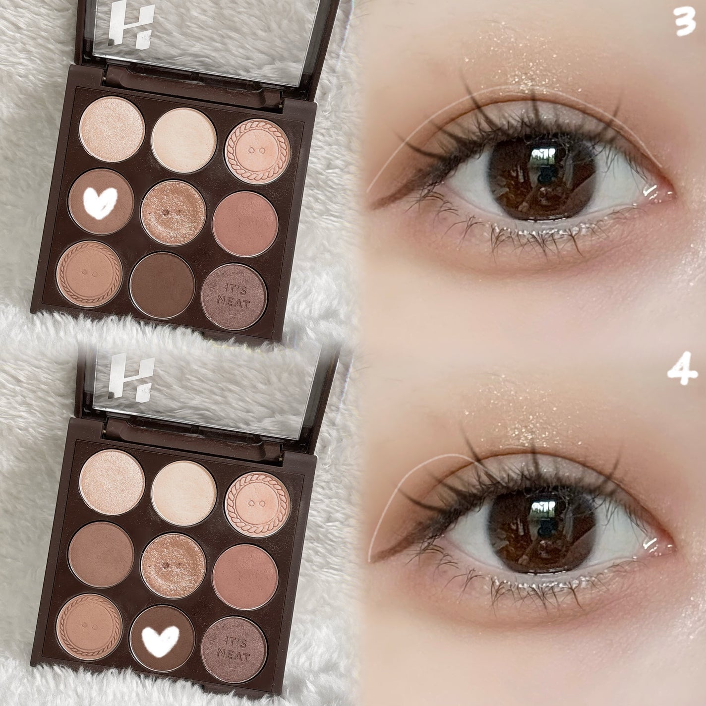 マイフェイブムードアイパレット 9カラー/HOLIKA HOLIKA/アイシャドウパレットを使ったクチコミ(3枚目)