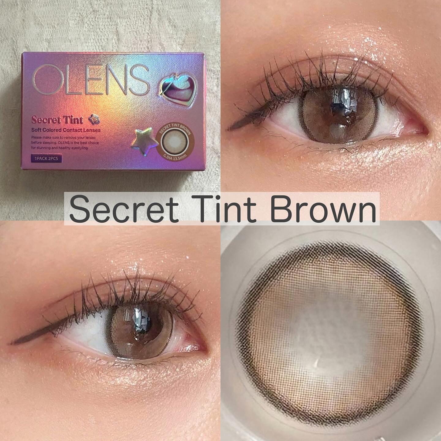 secret tint/OLENS/１ヶ月（１MONTH）カラコンを使ったクチコミ（3枚目）
