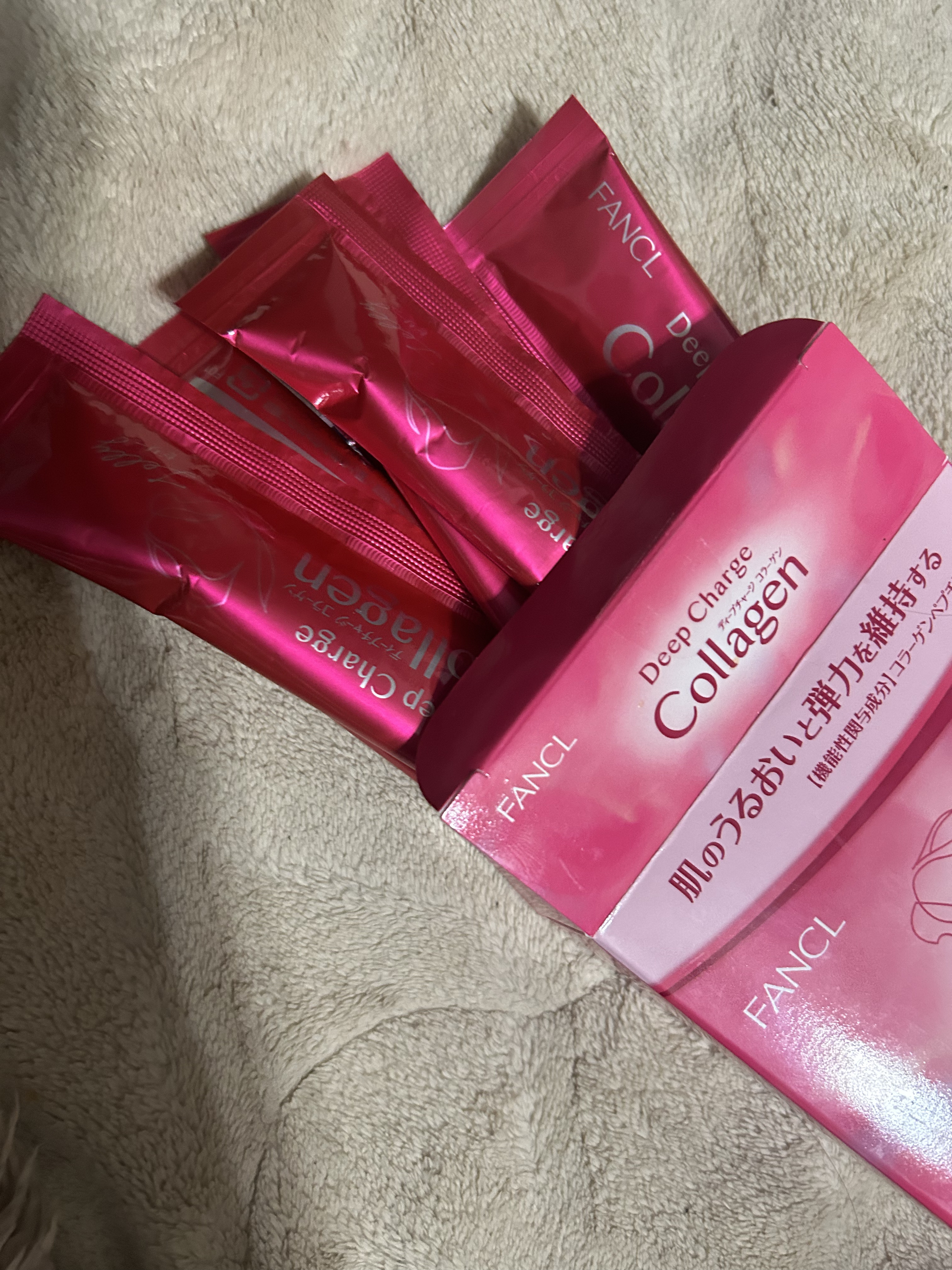 ディープチャージ  コラーゲン スティックゼリー/ファンケル/美容サプリメントを使ったクチコミ（2枚目）