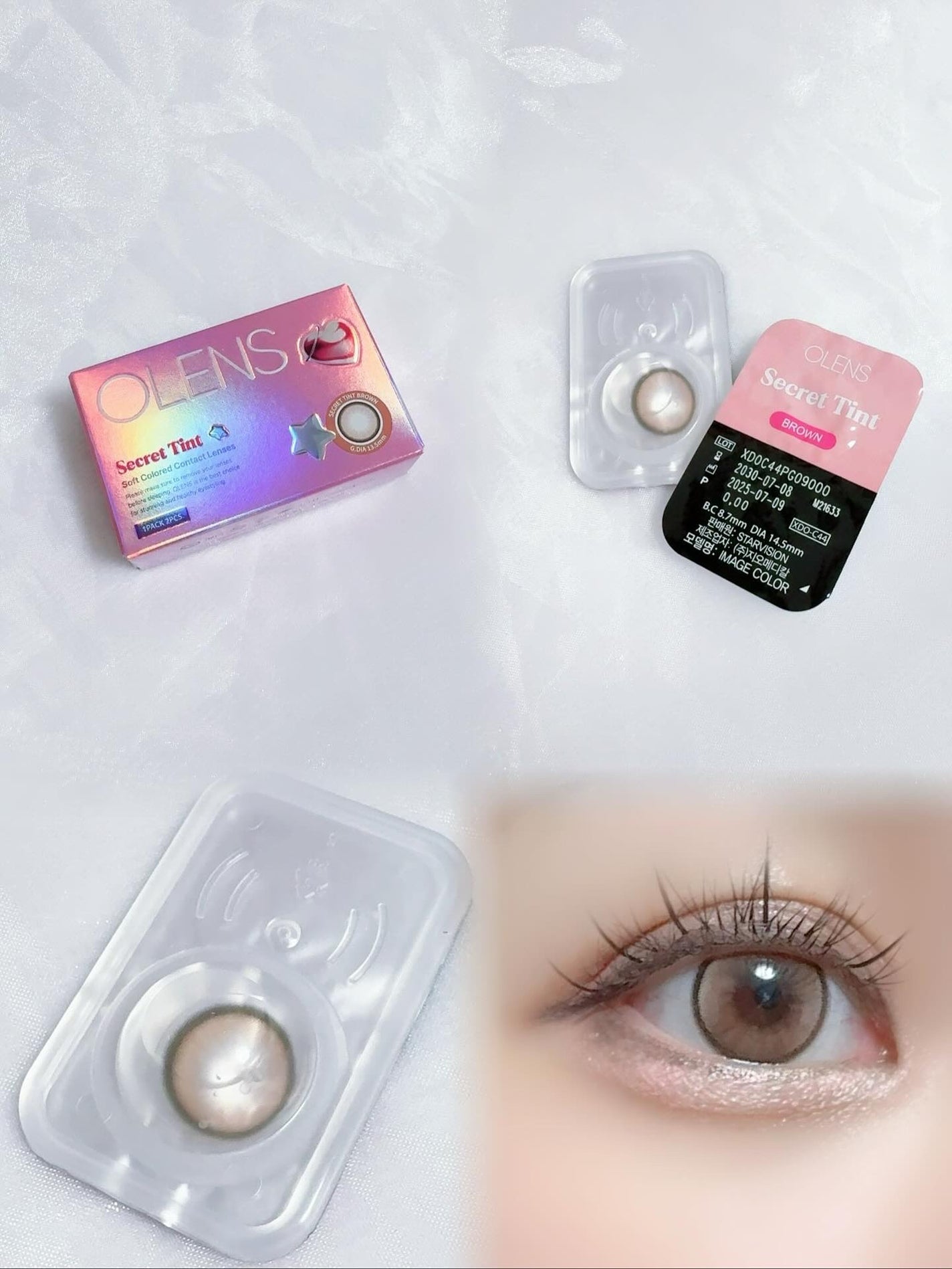 secret tint/OLENS/1ヶ月(1MONTH)カラコンを使ったクチコミ(4枚目)