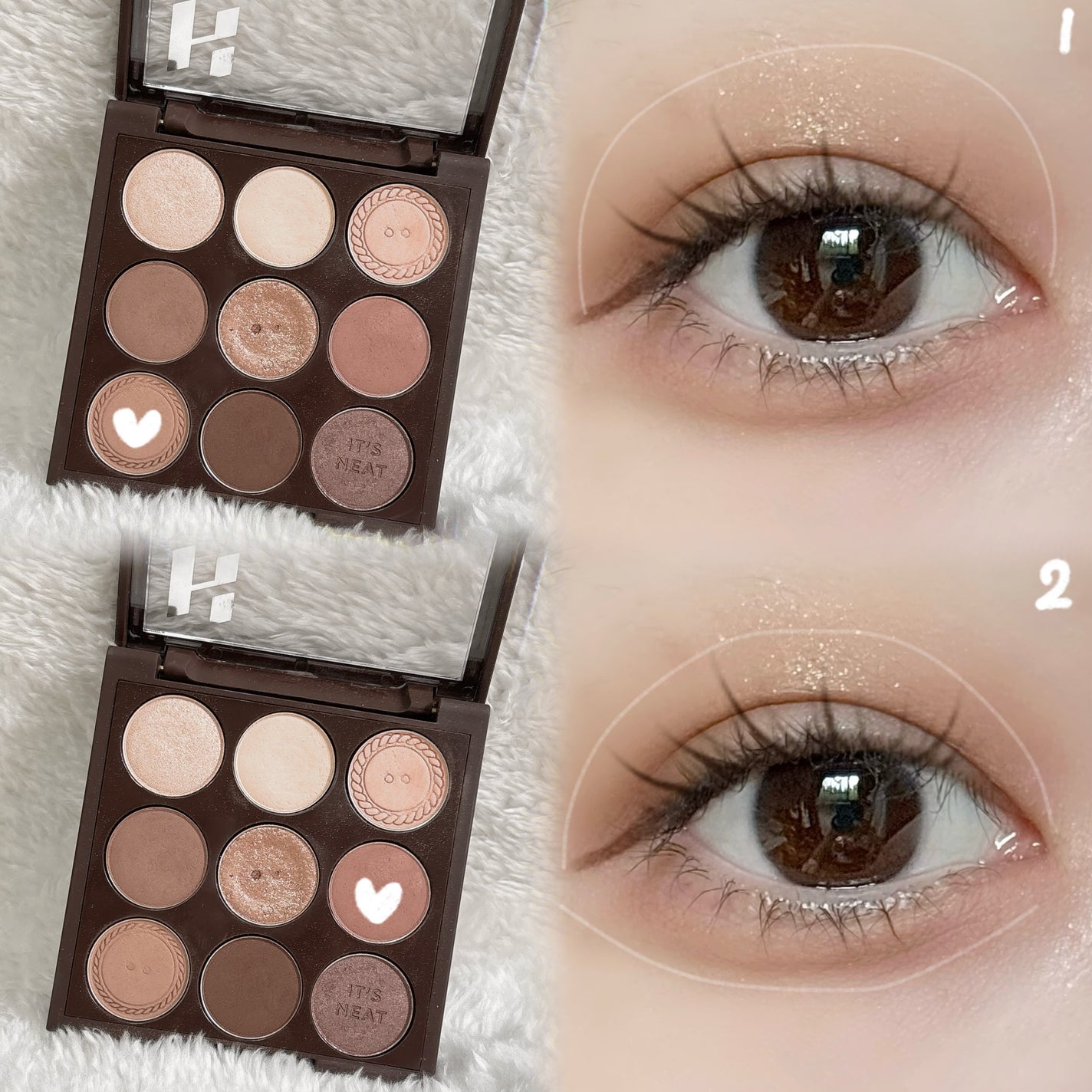 マイフェイブムードアイパレット 9カラー/HOLIKA HOLIKA/アイシャドウパレットを使ったクチコミ(2枚目)