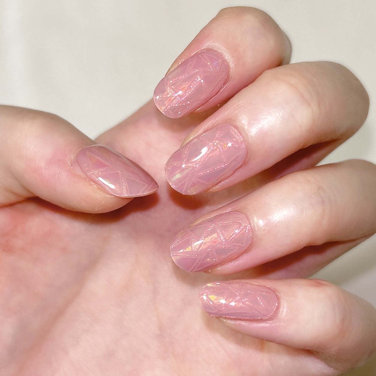 セミキュアジェルネイル（ハンド）/ohora/ネイルシールを使ったクチコミ（2枚目）