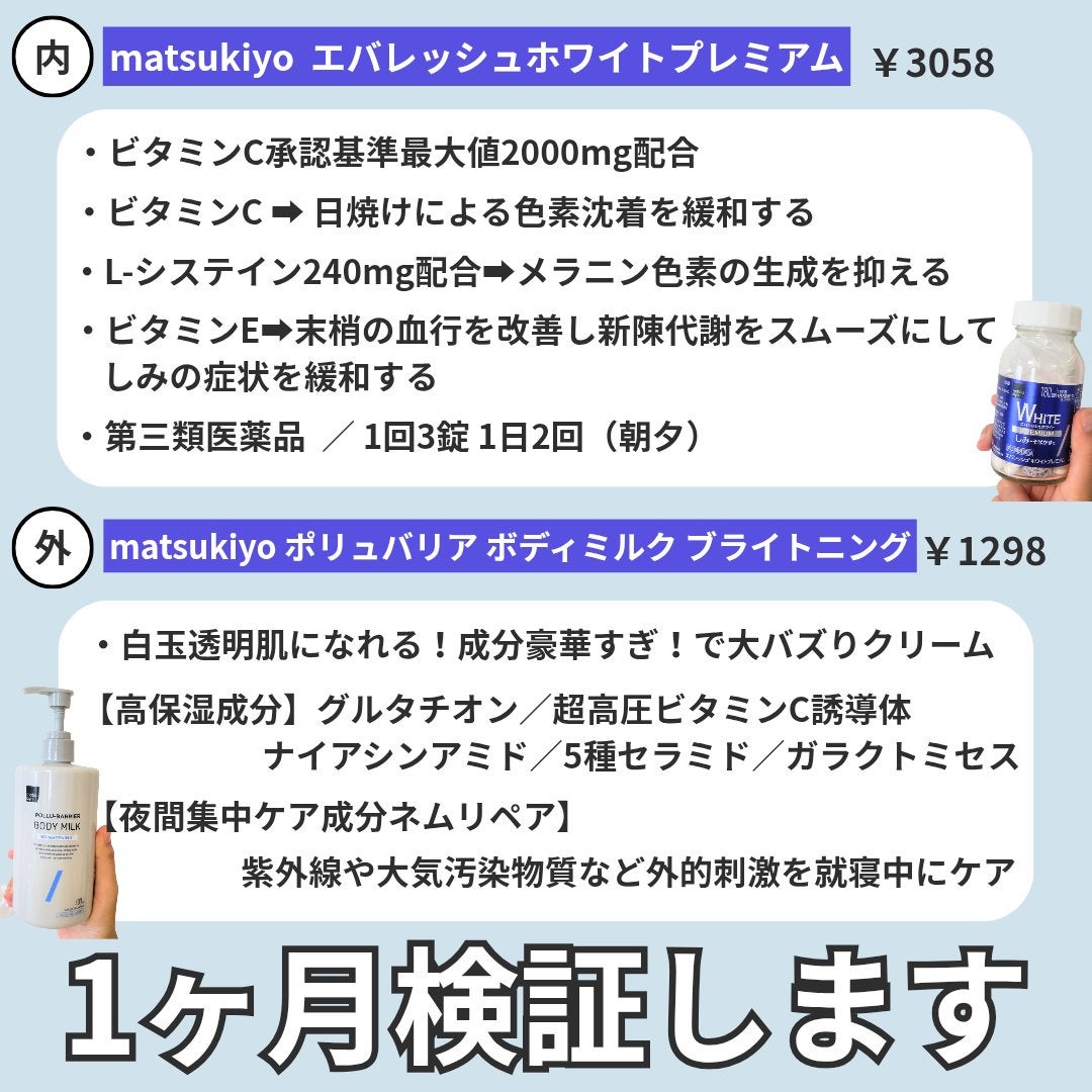 matsukiyo ポリュバリア ボディミルク ブライトニング/matsukiyo/ボディミルクを使ったクチコミ(2枚目)