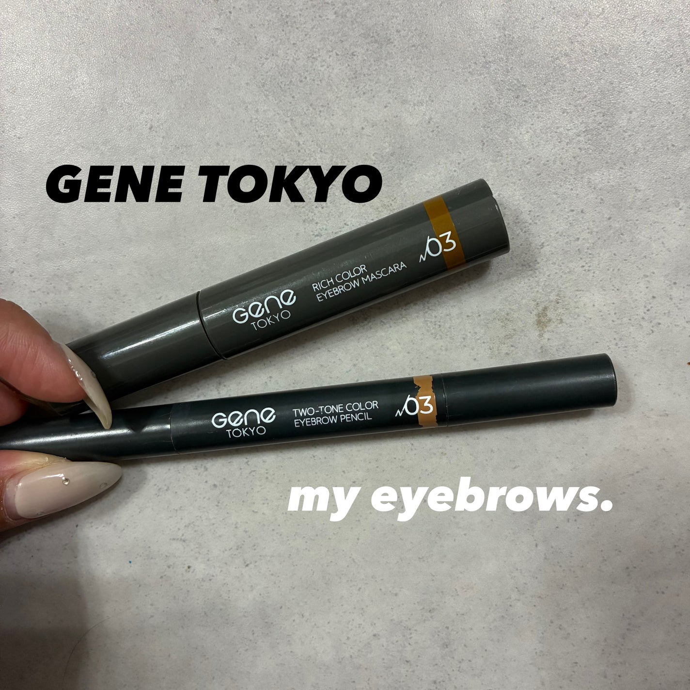 ツートンカラーアイブロウペンシル/GENE TOKYO/アイブロウペンシルを使ったクチコミ(1枚目)