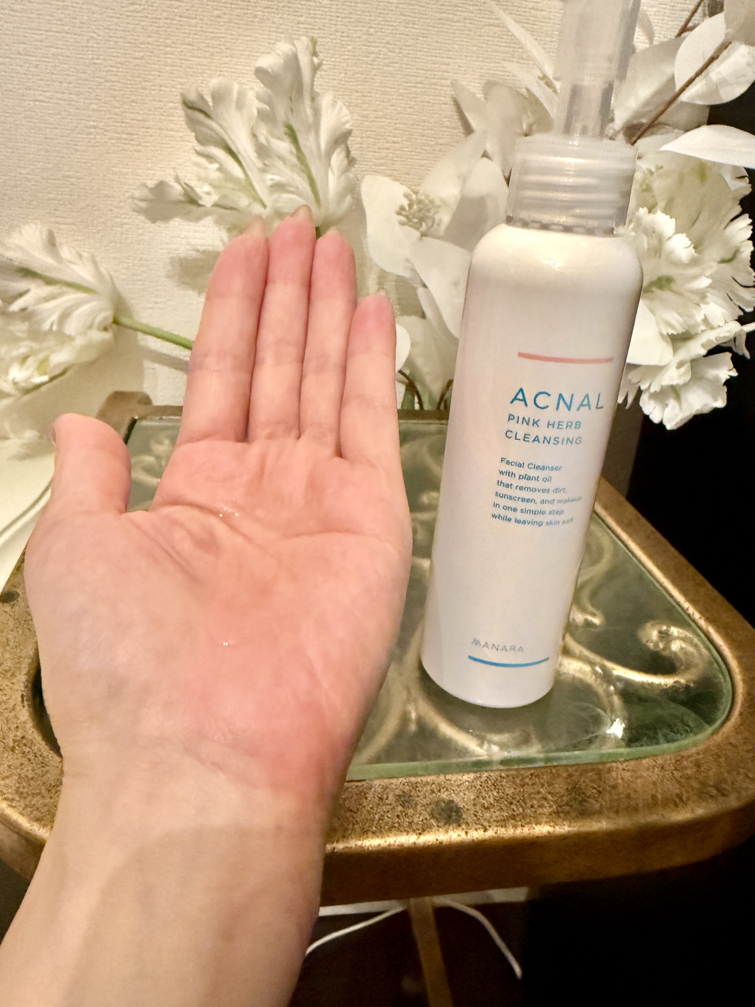 ピンクハーブクレンジング/ACNAL/オイルクレンジングを使ったクチコミ（2枚目）