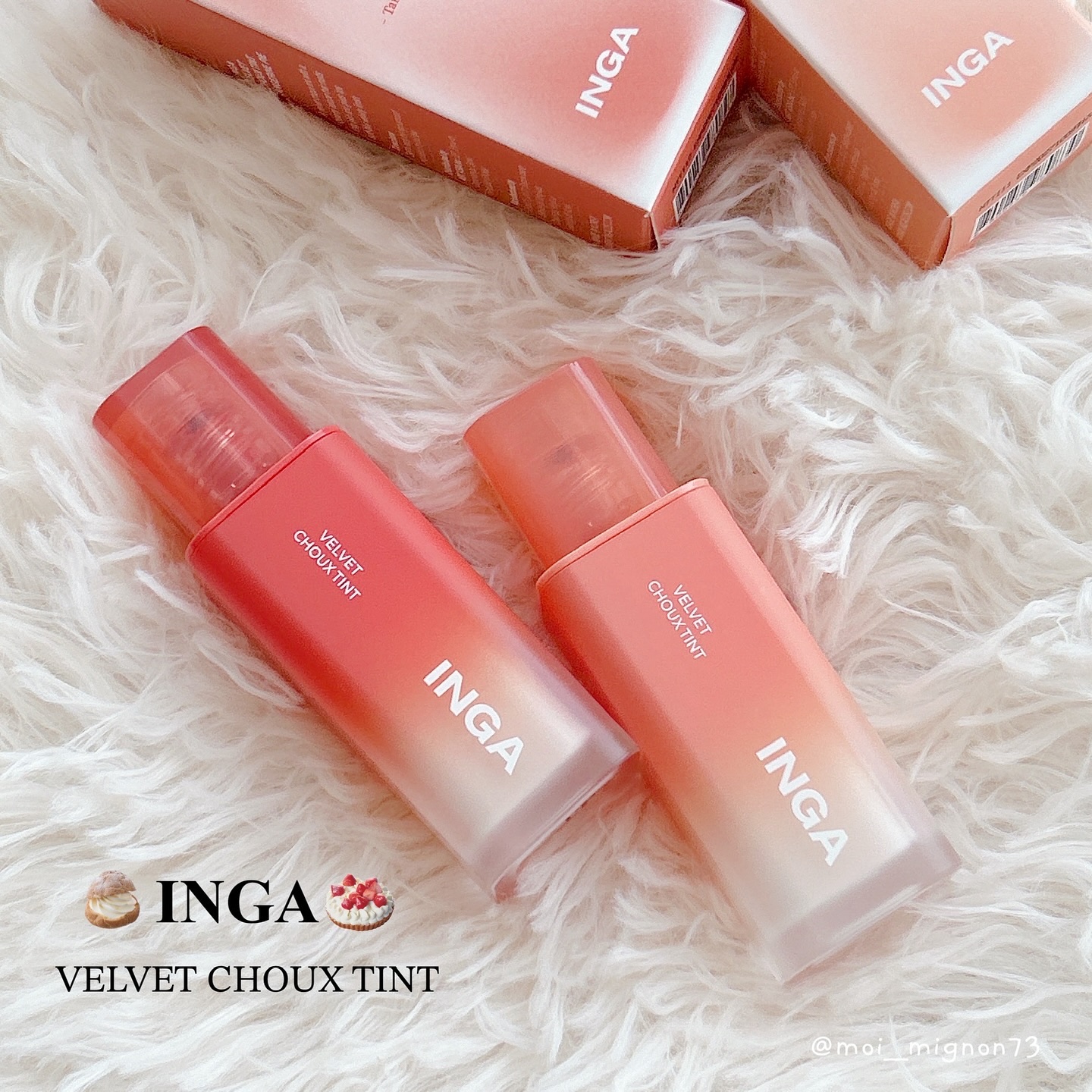 ベルベットシューティント/INGA/リップティントを使ったクチコミ（1枚目）
