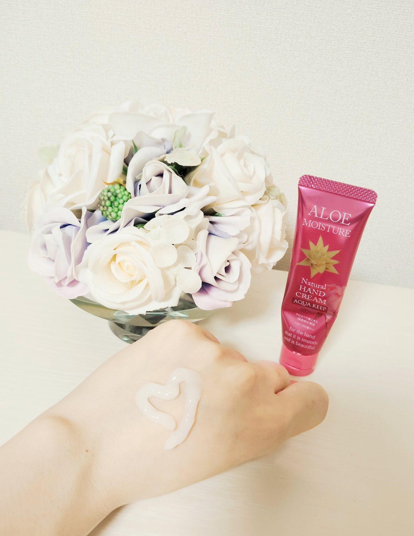 アロエモイスチャー・ローズ/安心健康ライフ/ハンドクリームを使ったクチコミ(3枚目)