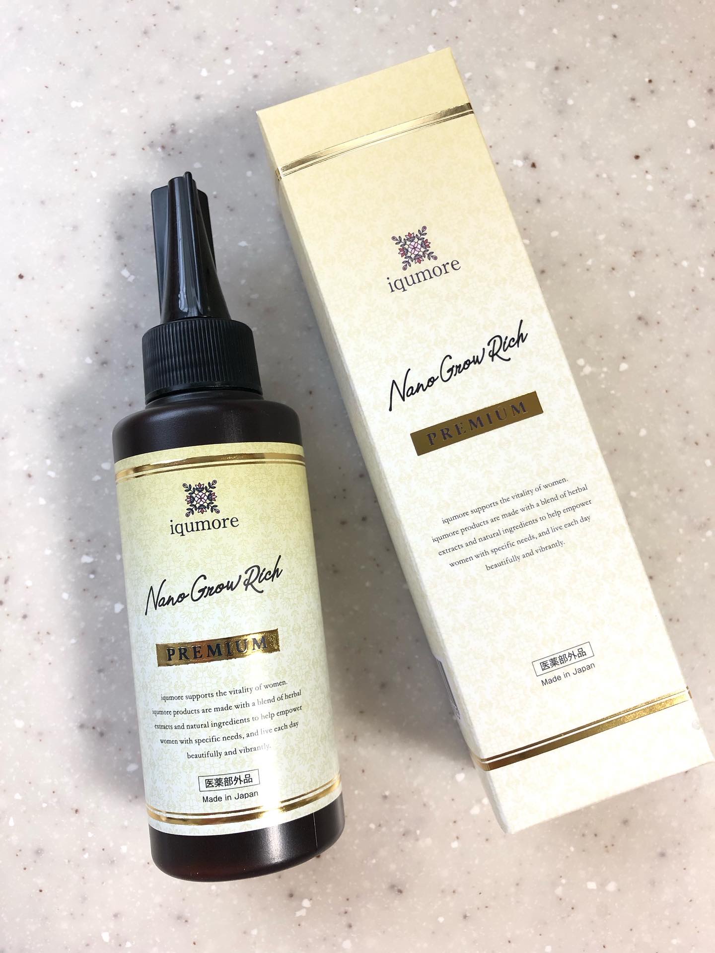 イクモアナノグロウリッチプレミアム/iqumore/頭皮ローションを使ったクチコミ（1枚目）