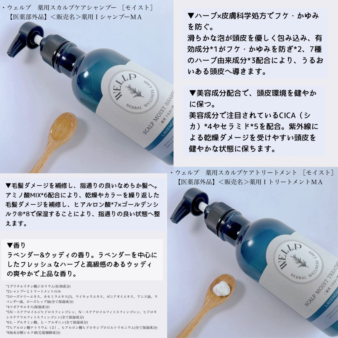 薬用スカルプケアシャンプー/トリートメント モイスト/WELLP/市販シャンプーを使ったクチコミ(3枚目)