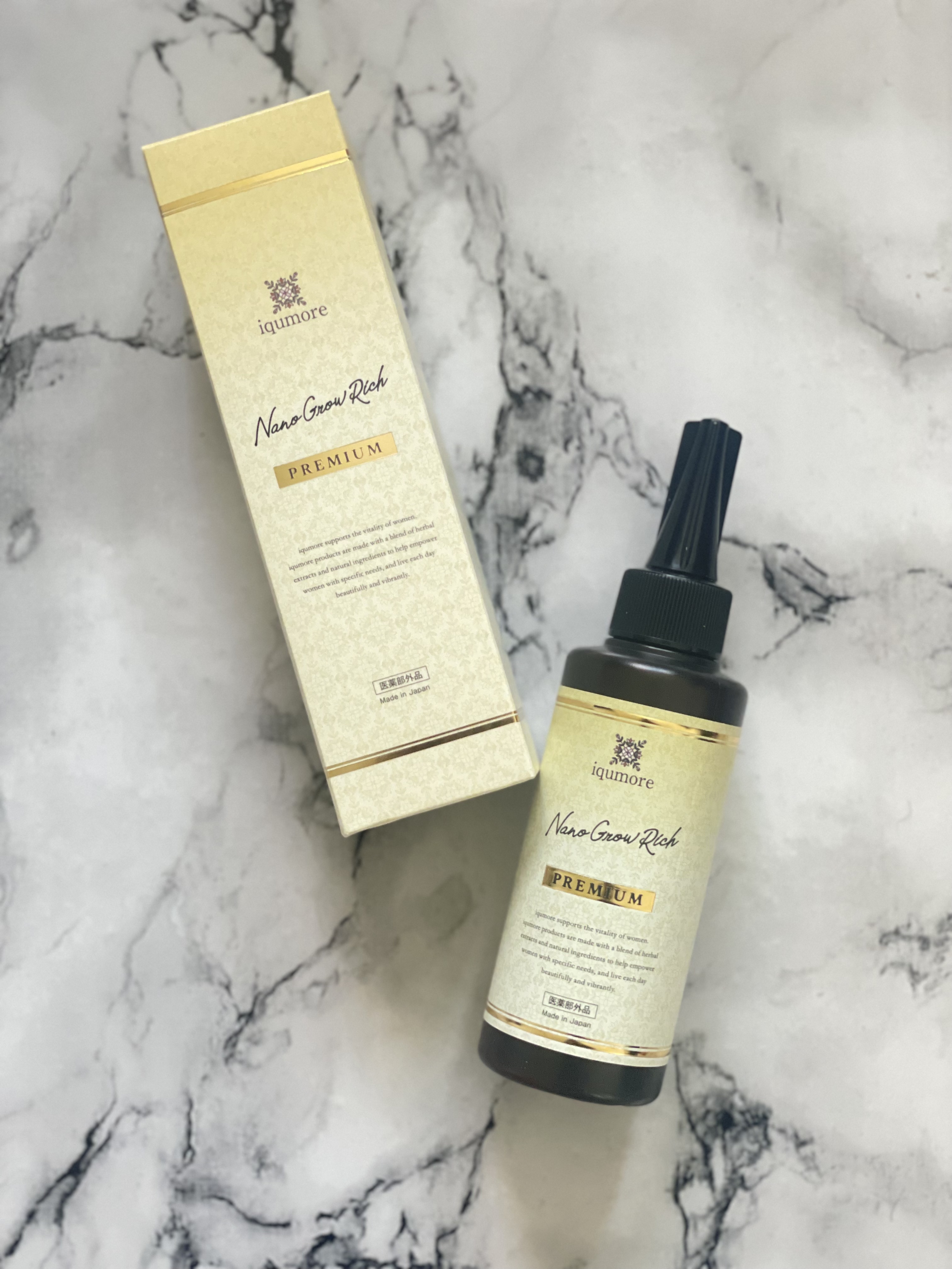 イクモアナノグロウリッチプレミアム/iqumore/頭皮ローションを使ったクチコミ（1枚目）