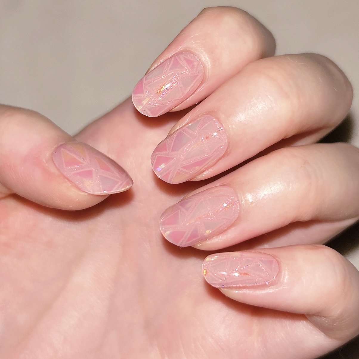 セミキュアジェルネイル（ハンド）/ohora/ネイルシールを使ったクチコミ（3枚目）