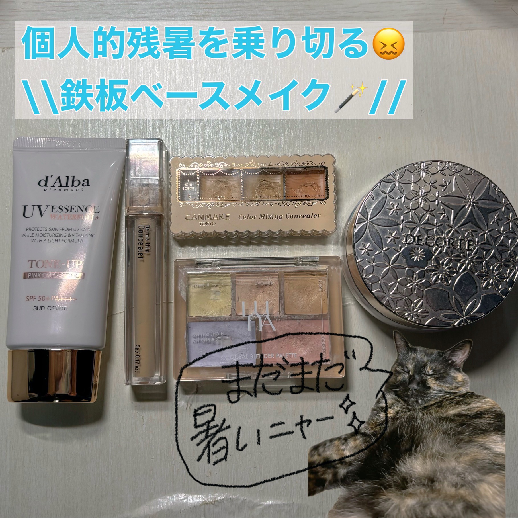 カラーミキシングコンシーラー/キャンメイク/パレットコンシーラーを使ったクチコミ（1枚目）