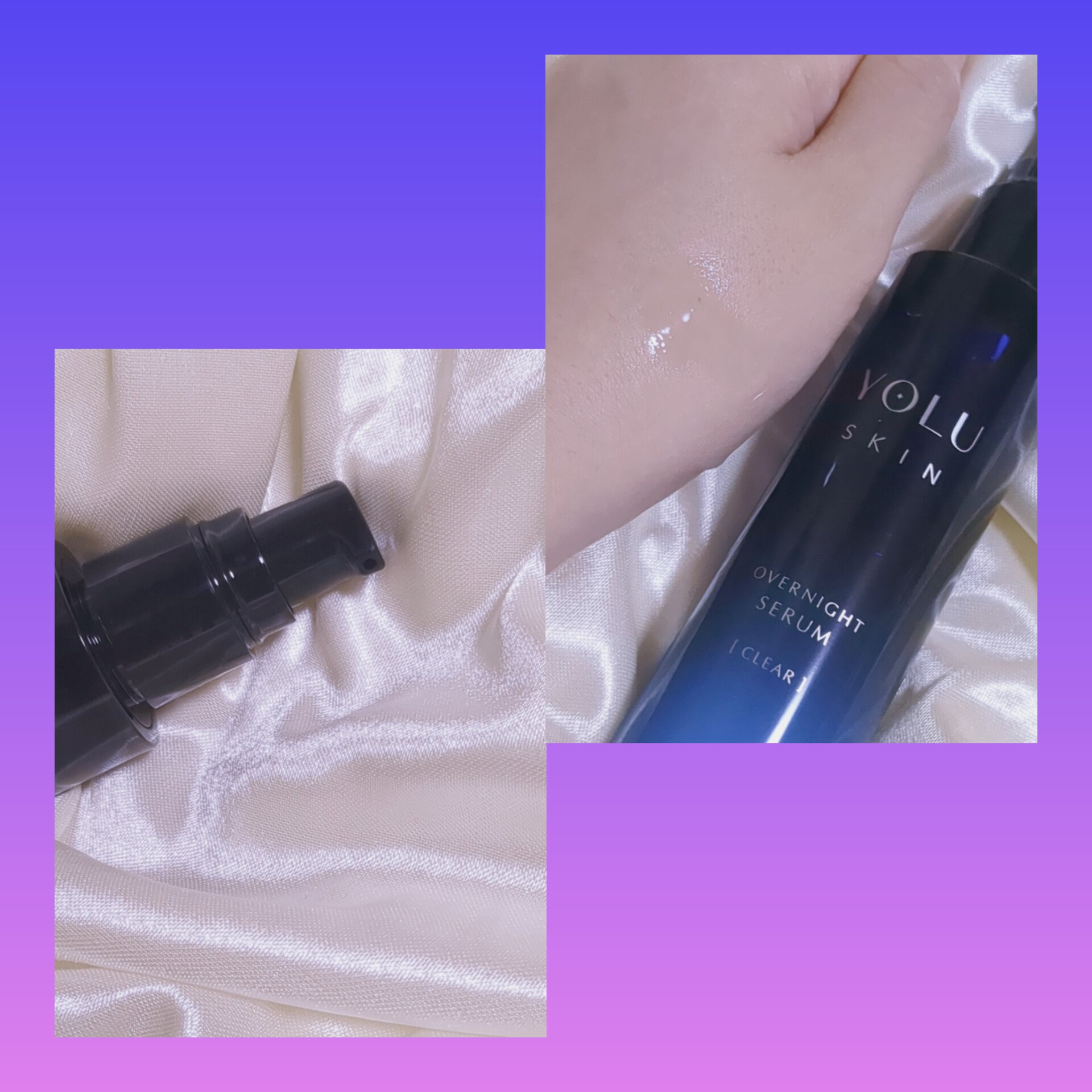 ヨル スキン オーバーナイトセラム クリア/YOLU/美容液を使ったクチコミ（2枚目）