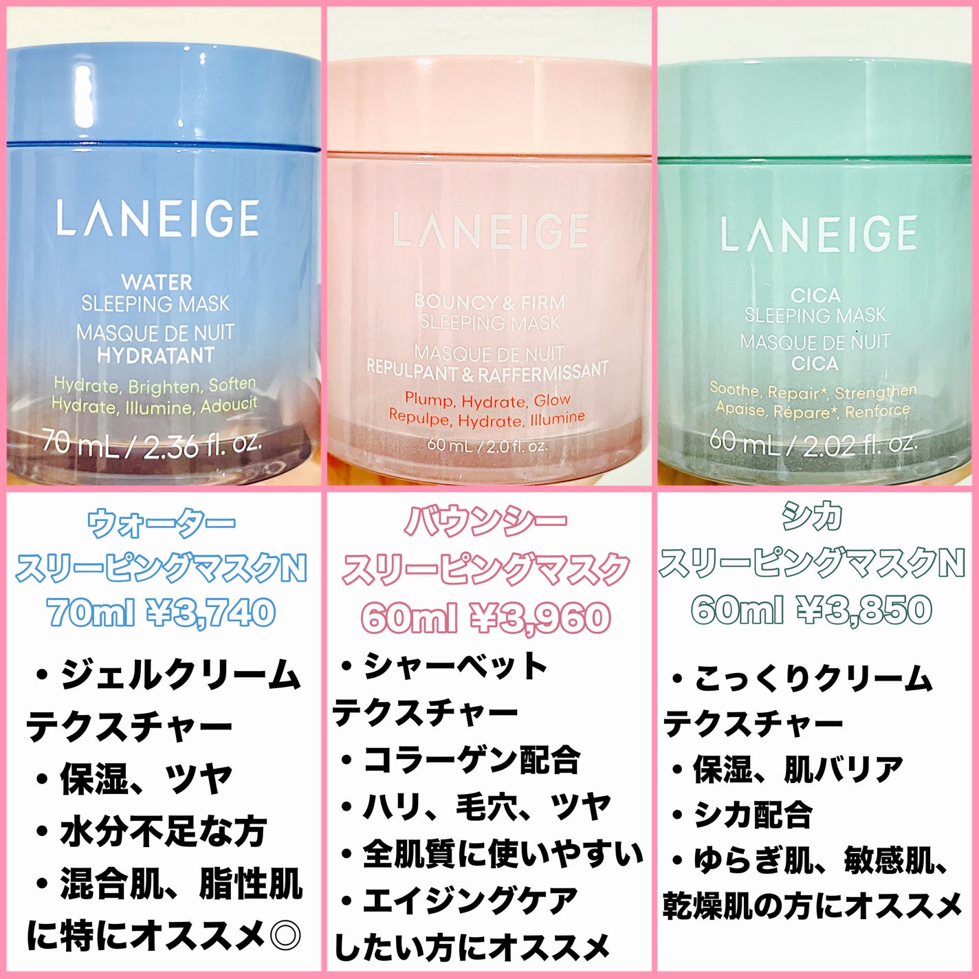 バウンシースリーピングマスク/LANEIGE/フェイスクリームを使ったクチコミ(5枚目)
