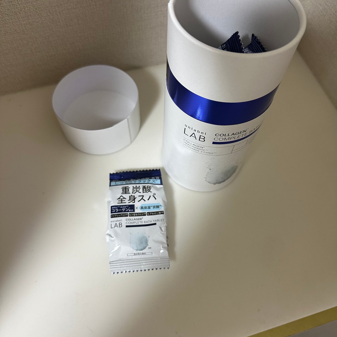 アンレーベル ラボ CO バスタブレット/unlabel/炭酸系入浴剤を使ったクチコミ(2枚目)