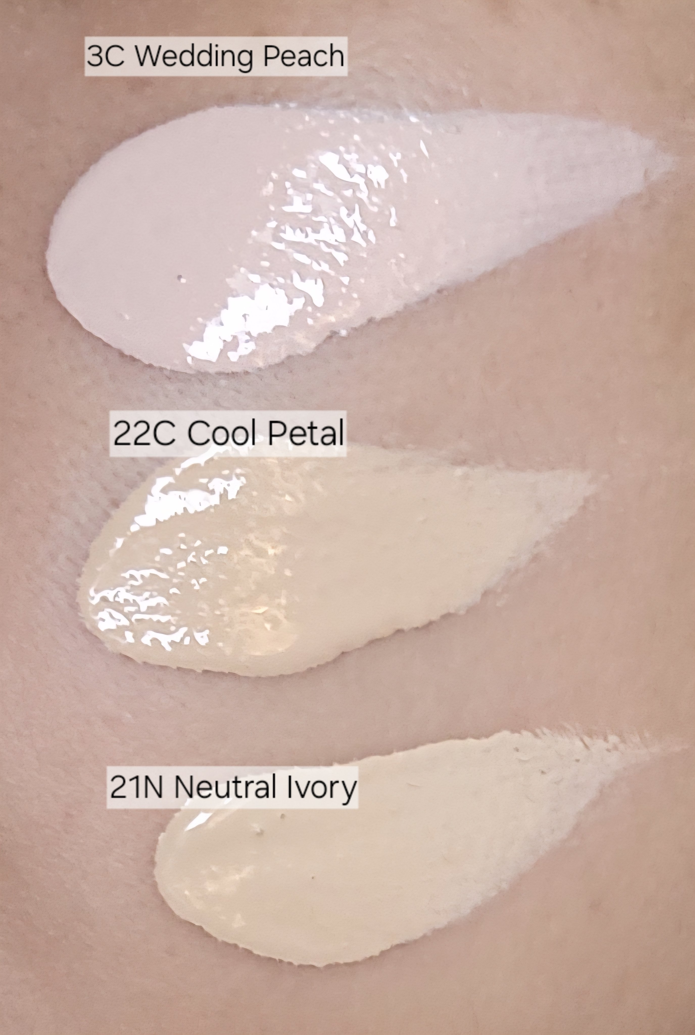 ビーグローファンデーション 3C　ウェディングピーチ/espoir/リキッドファンデーションを使ったクチコミ（2枚目）