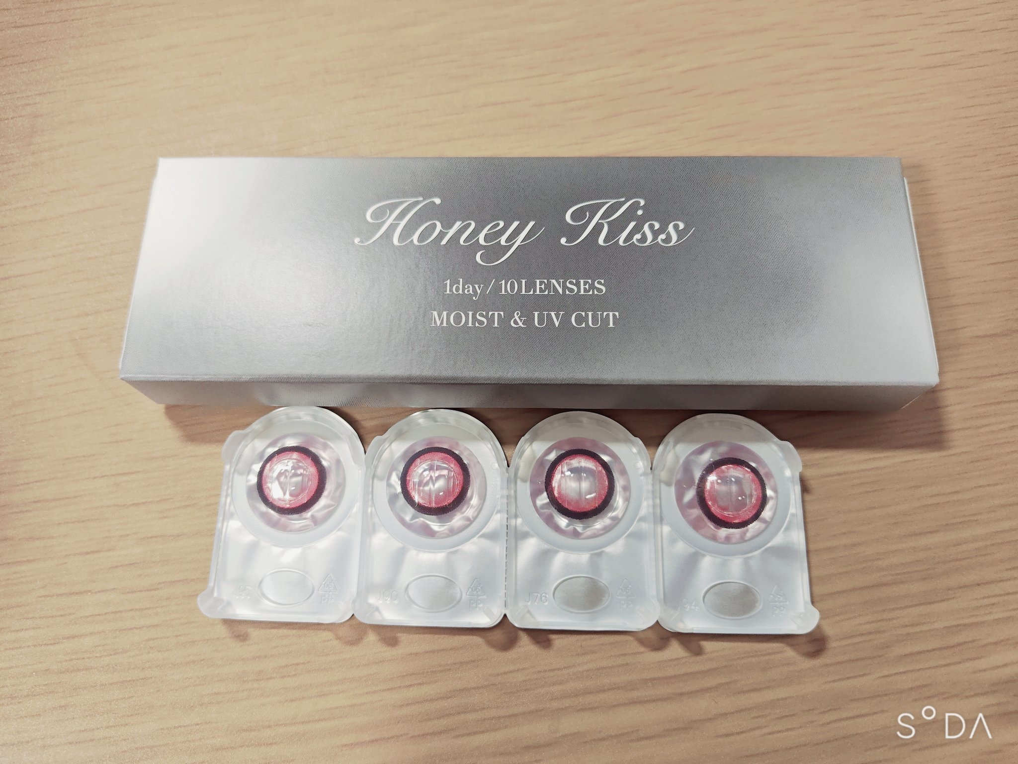 Honey kiss 1day ちゅるんレッド/HoneyKiss/ワンデー（１DAY）カラコンを使ったクチコミ（1枚目）