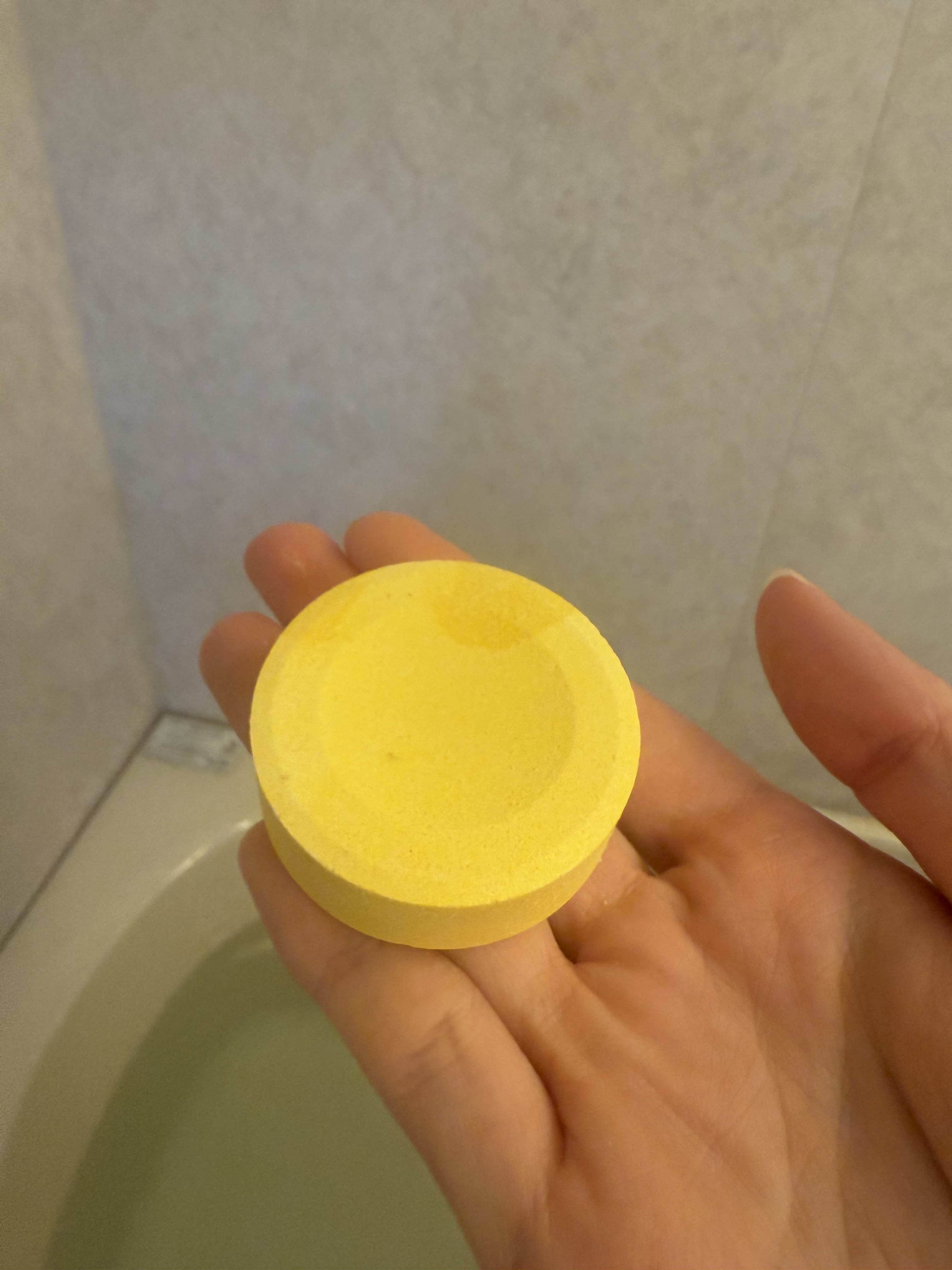 アンレーベル ラボ V バスタブレット/unlabel/炭酸系入浴剤を使ったクチコミ（2枚目）