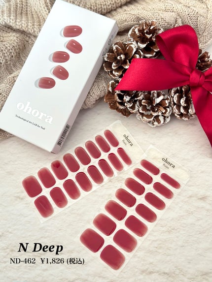 セミキュアジェルネイル(ハンド)/ohora/ネイルシールを使ったクチコミ(2枚目)