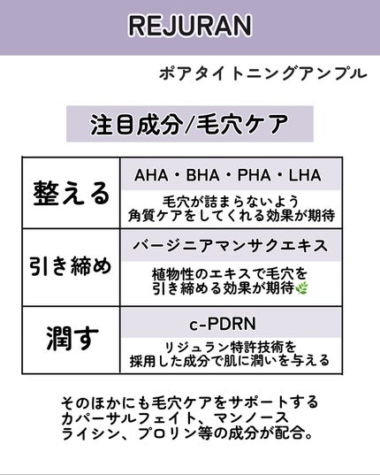 ポアタイトニングアンプル /REJURAN COSMETICS/美容液を使ったクチコミ(3枚目)