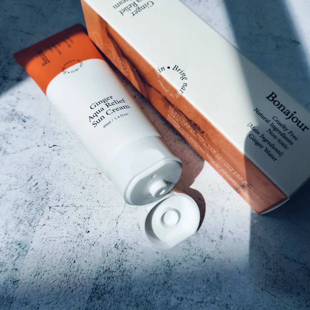 ジンジャーアクアリリーフサンクリーム/Bonajour/日焼け止めクリームを使ったクチコミ（2枚目）