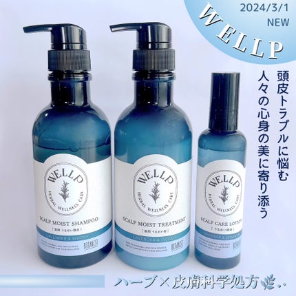 薬用スカルプケアシャンプー/トリートメント モイスト トリートメント370g/WELLP/市販シャンプーの画像