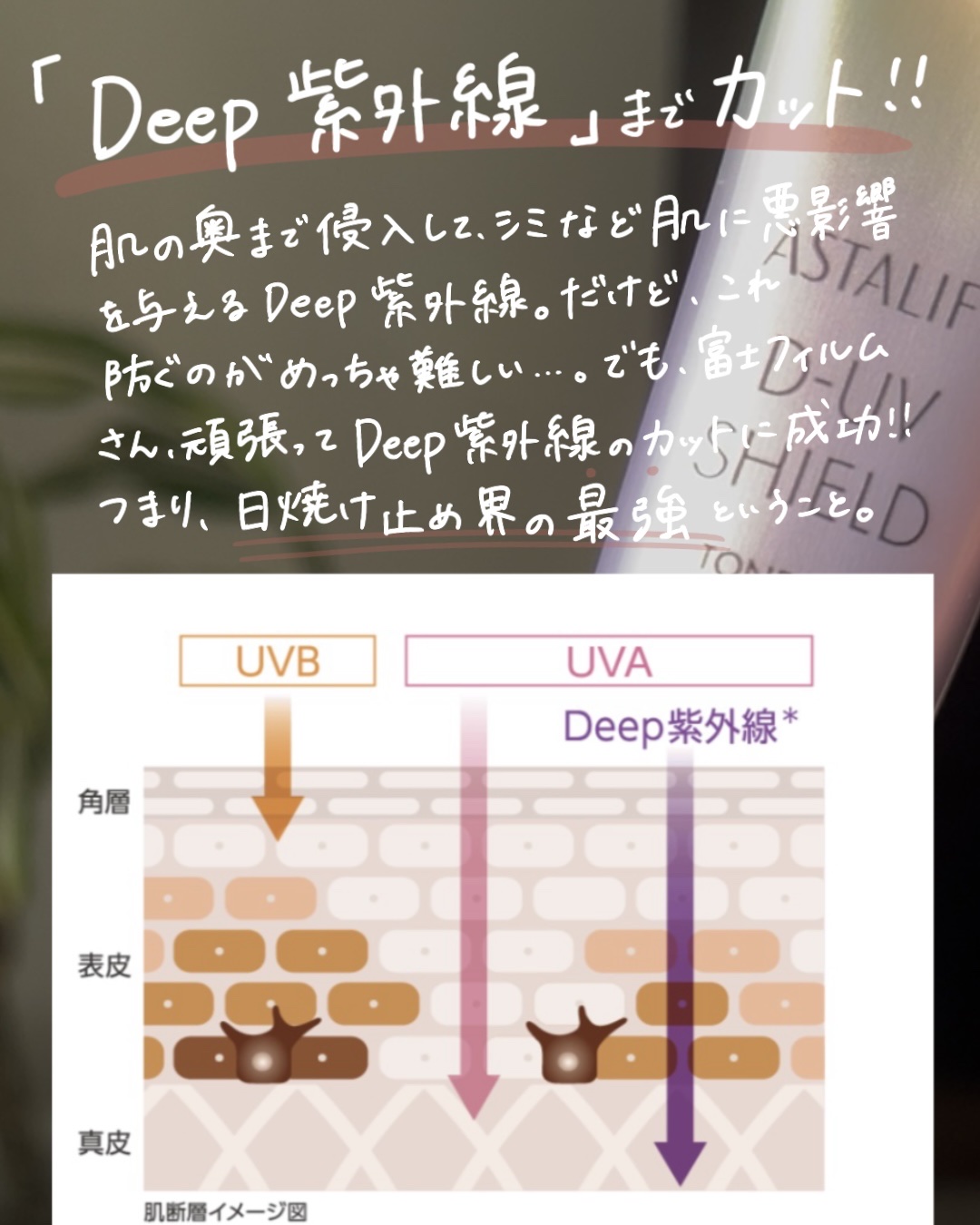 アスタリフト D-UVシールド トーンアップ/アスタリフト/日焼け止め・UVケアを使ったクチコミ（2枚目）