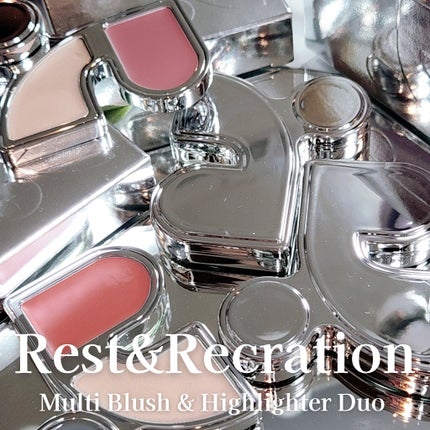マルチブラッシュアンドハイライターデュオ/Rest & Recreation BEAUTY/ジェル・クリームチークを使ったクチコミ(1枚目)