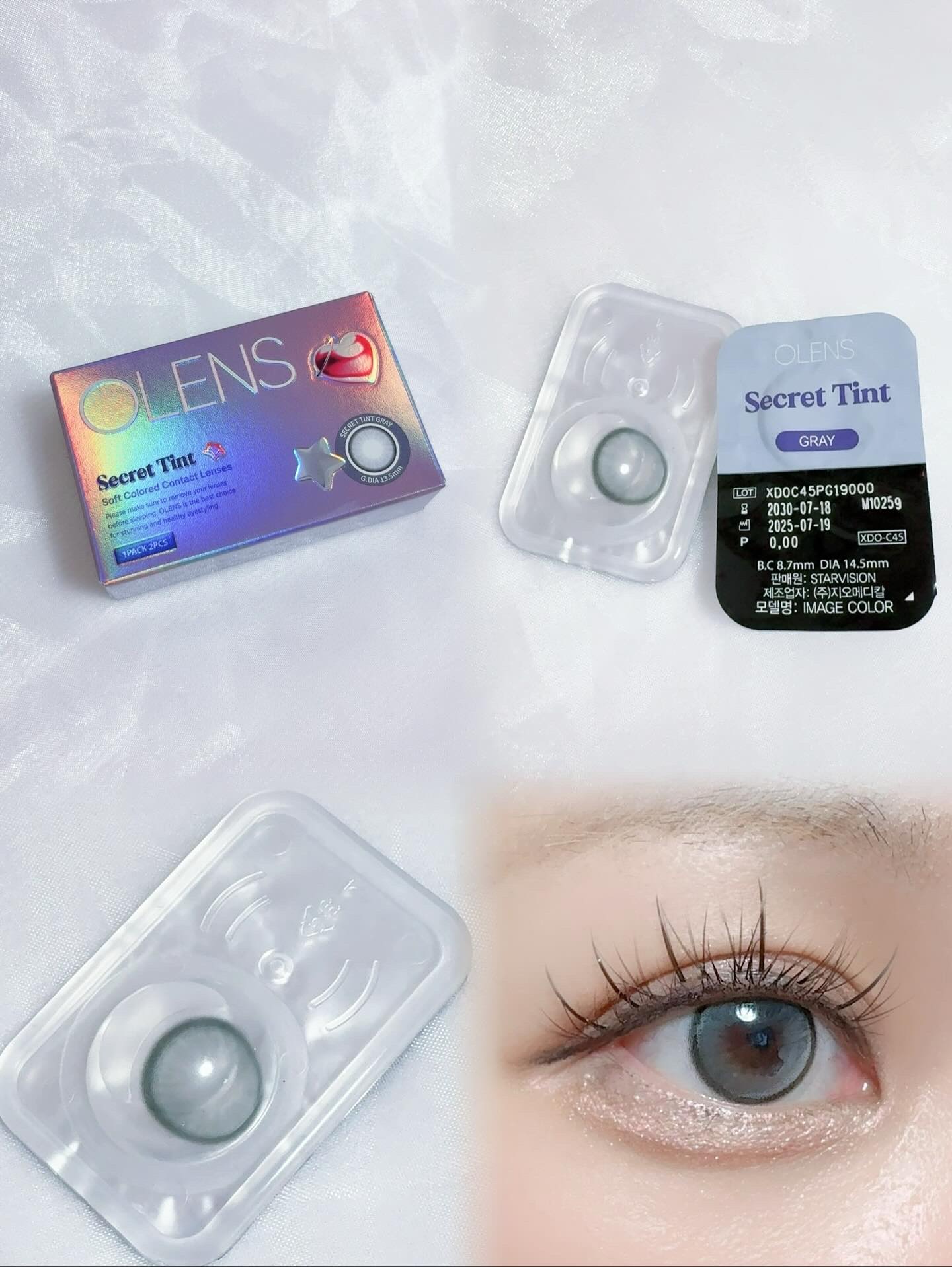 secret tint/OLENS/１ヶ月（１MONTH）カラコンを使ったクチコミ（3枚目）