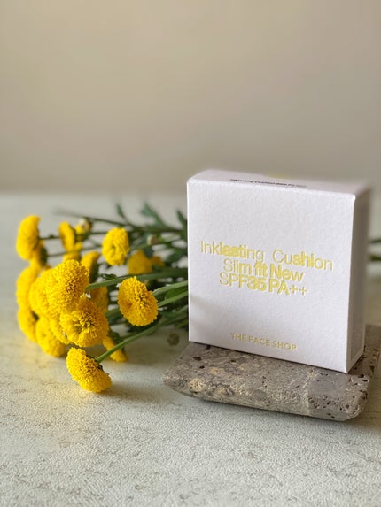 インクラスティングクッションファンデーション/THE FACE SHOP/クッションファンデーションを使ったクチコミ(4枚目)