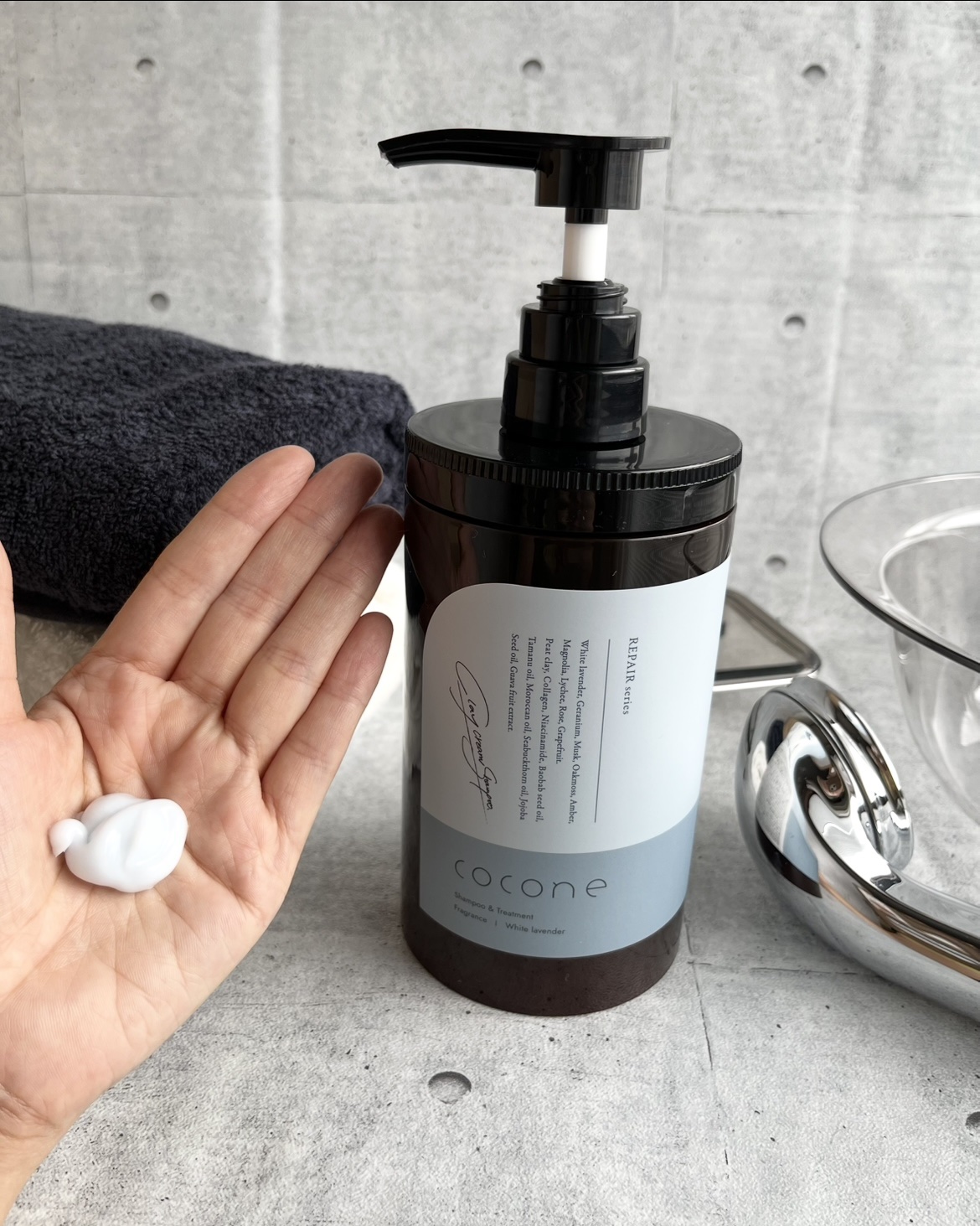 cocone クレイクリームシャンプー リペア/cocone/市販シャンプーを使ったクチコミ（1枚目）