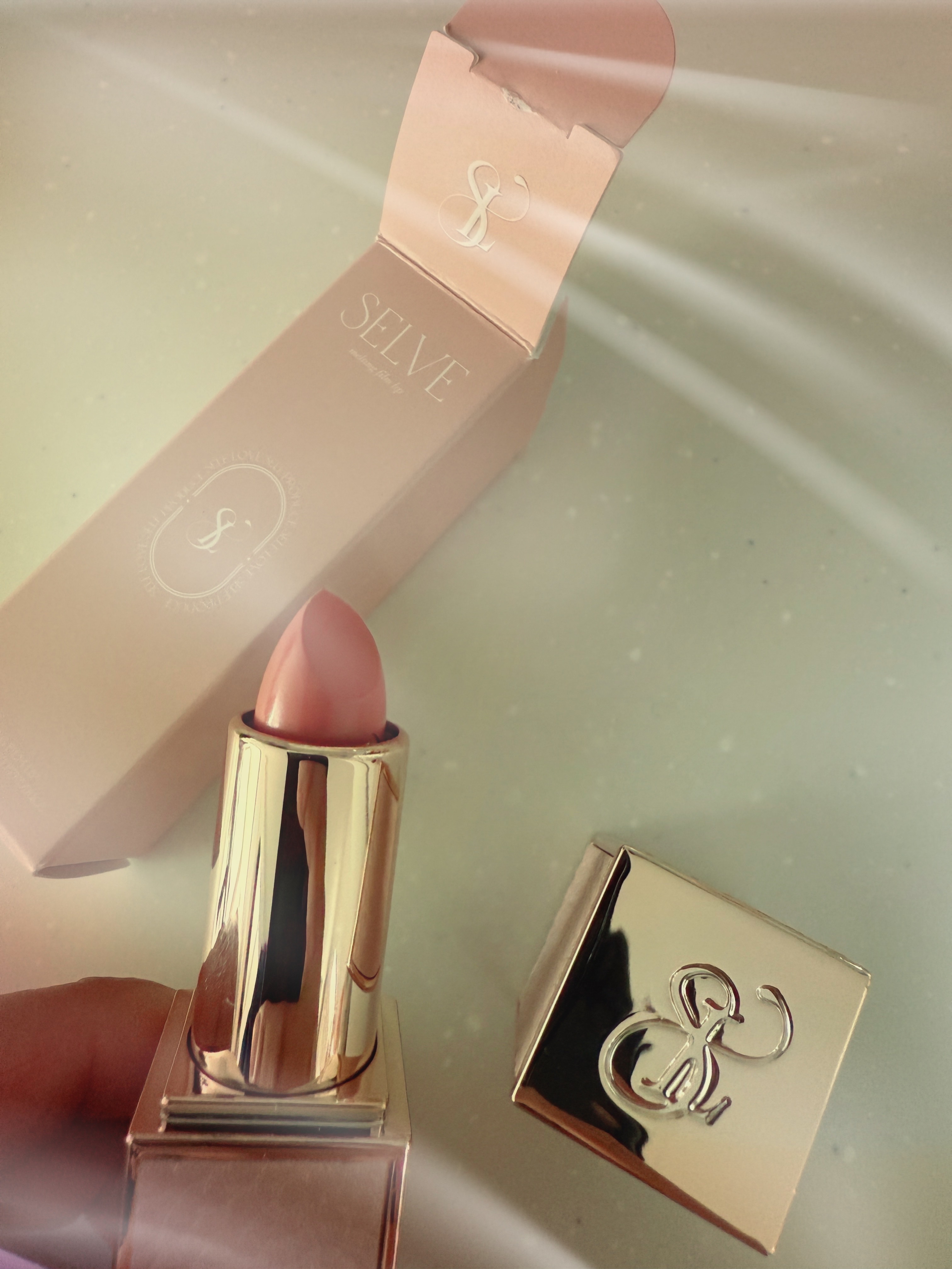メルティングフィルムリップ 02 カインダーピンク/SELVE/口紅を使ったクチコミ（1枚目）