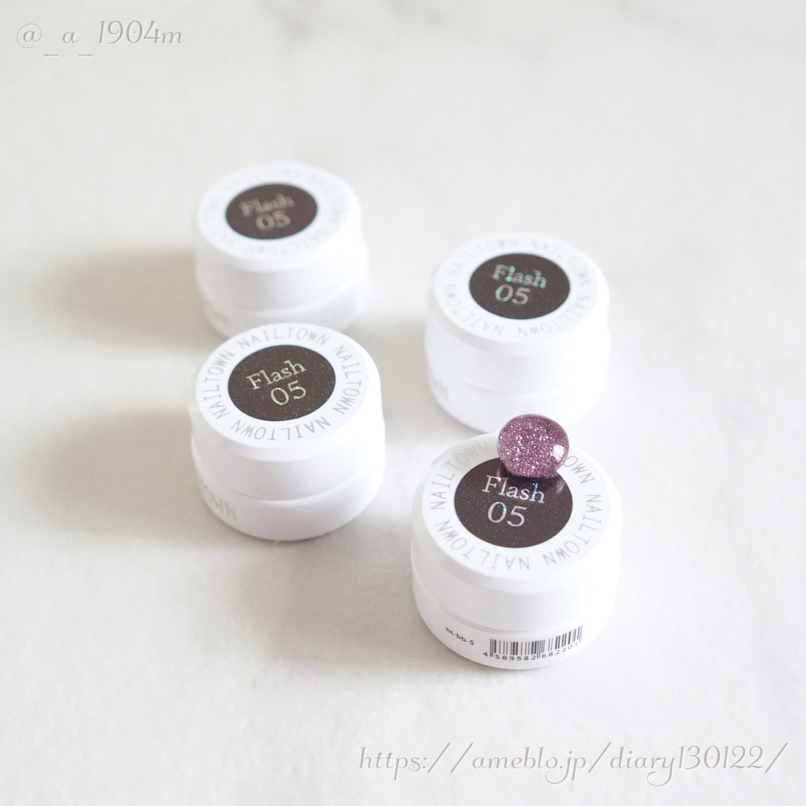 ネイルタウンジェル フラッシュジェル 05 パープル/NAILTOWN/ジェルネイルを使ったクチコミ（1枚目）
