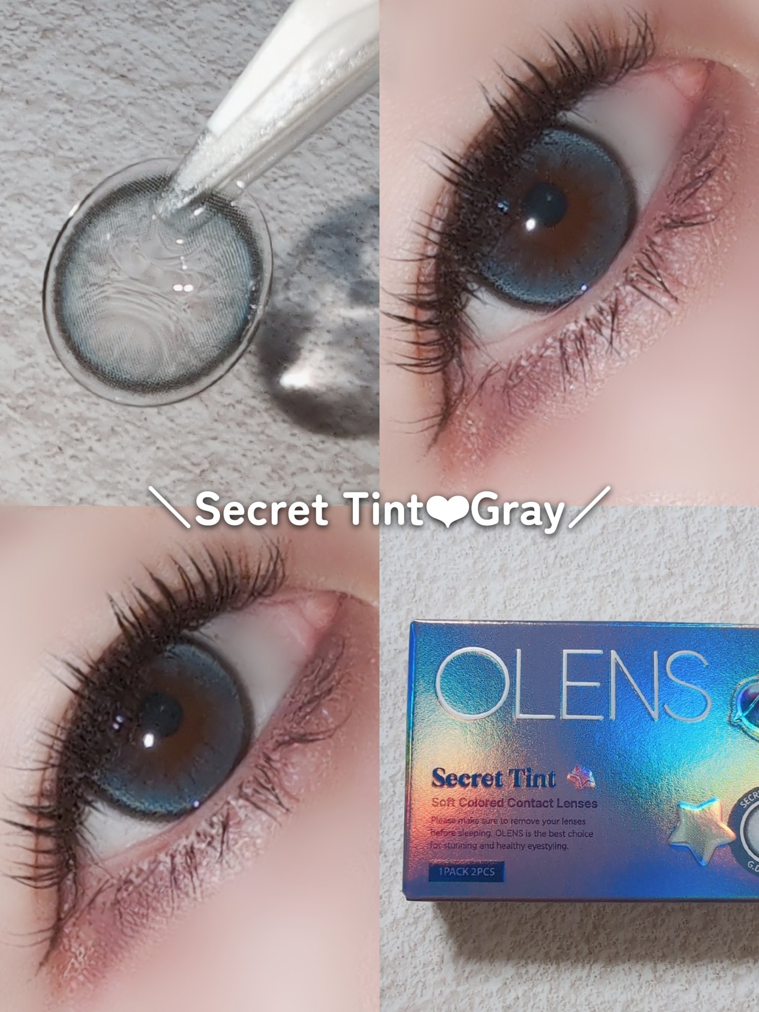 secret tint/OLENS/１ヶ月（１MONTH）カラコンを使ったクチコミ（2枚目）