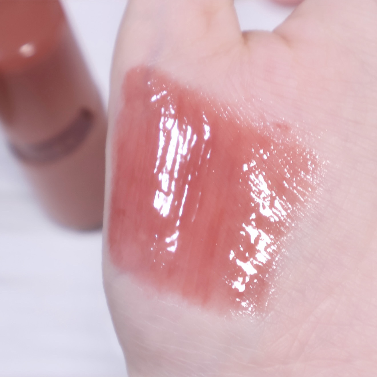 ロウグロウジェルティント R026 ローズプレッソ/hince/リップティントを使ったクチコミ（2枚目）