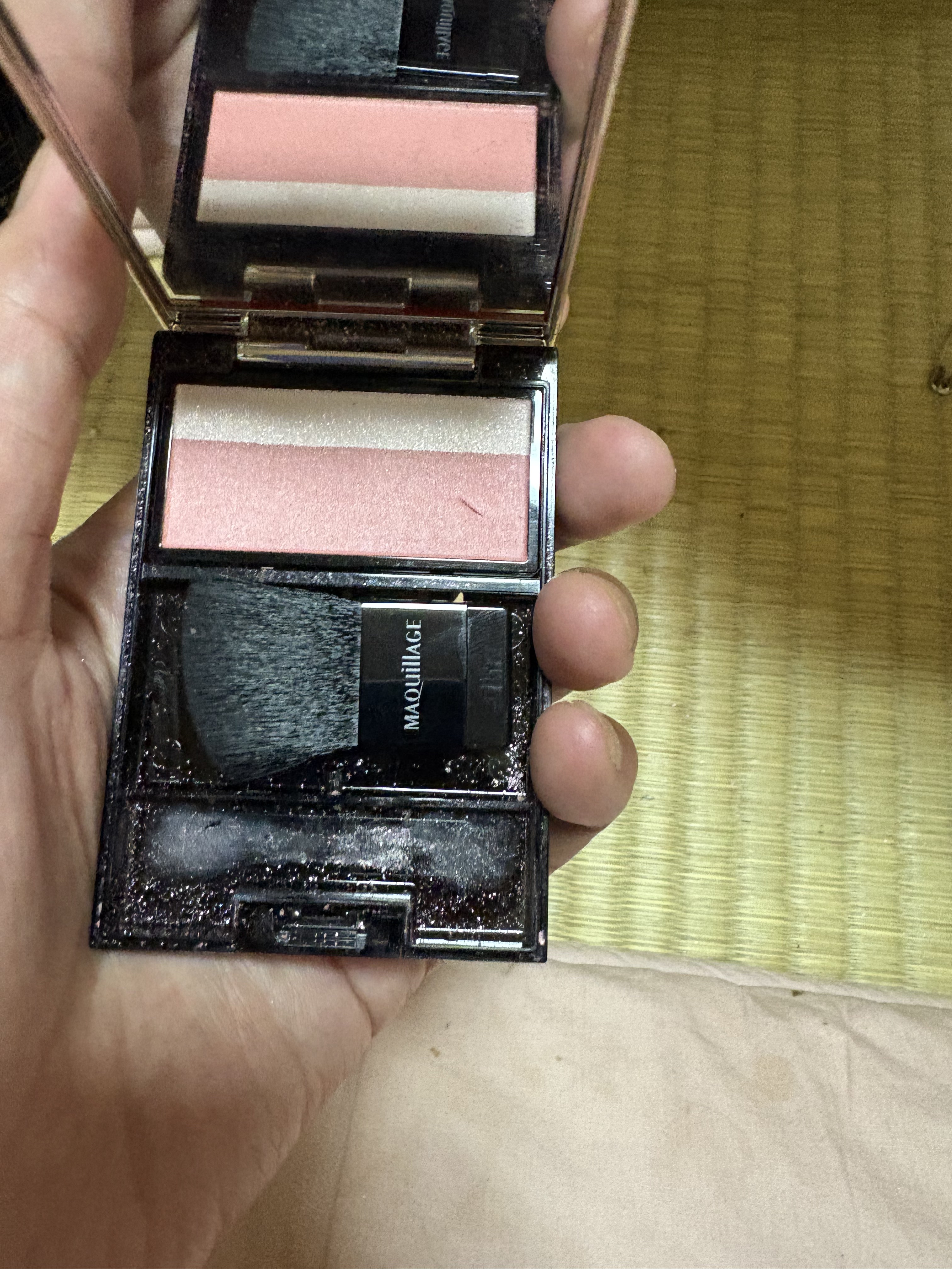 マキアージュ ドラマティックチークカラー (パウダー)のクチコミ「コスメ断捨離した後

新しくチーク購入
マキアージュドラマティックチークカラー
パウダーRD3.....」（1枚目）