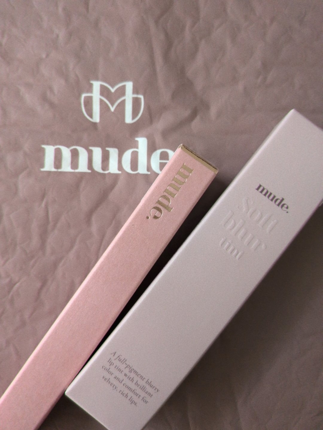 ソフトブラーティント/mude./リップティントを使ったクチコミ（1枚目）