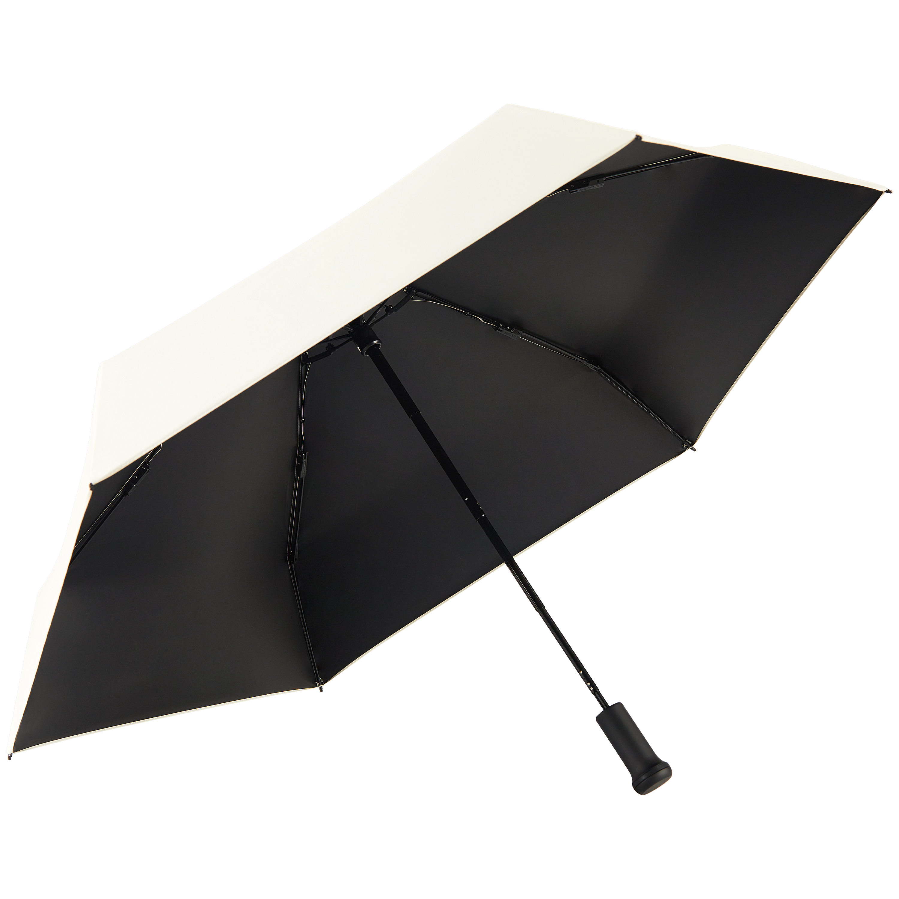 Kakure Mini L15 日傘 隠せるハンドル 折りたたみ傘 ホワイト