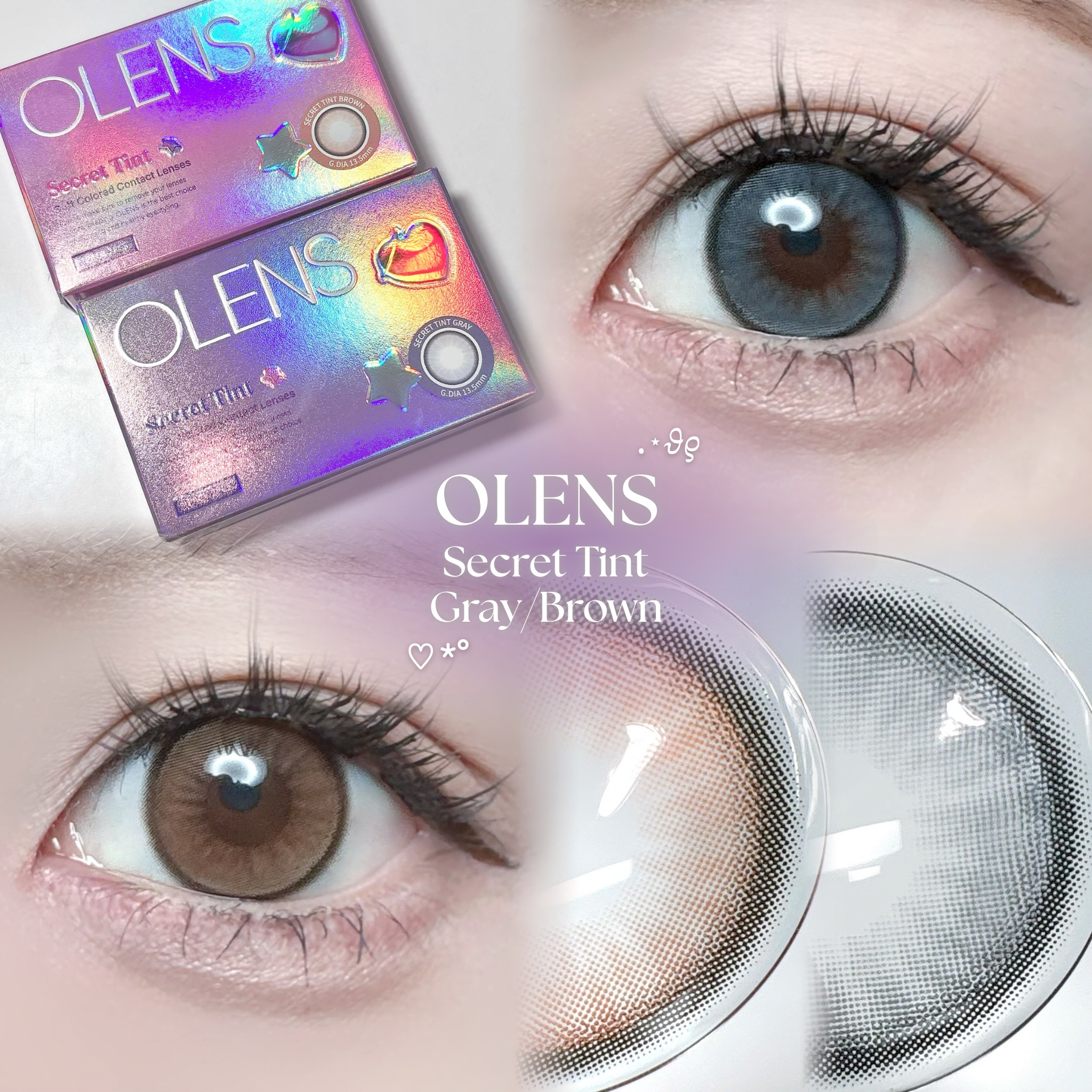 secret tint/OLENS/１ヶ月（１MONTH）カラコンを使ったクチコミ（1枚目）