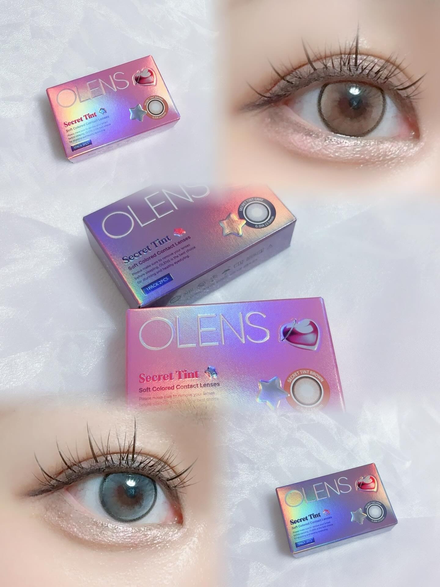 secret tint/OLENS/１ヶ月（１MONTH）カラコンを使ったクチコミ（1枚目）