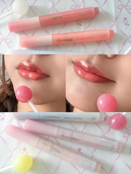 メルティングキャンディーバーム/dasique/口紅を使ったクチコミ(8枚目)