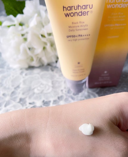 ブラックライスモイスチャーエアリーフィットデイリーサンスクリーン/haruharu wonder/日焼け止めクリームを使ったクチコミ(9枚目)
