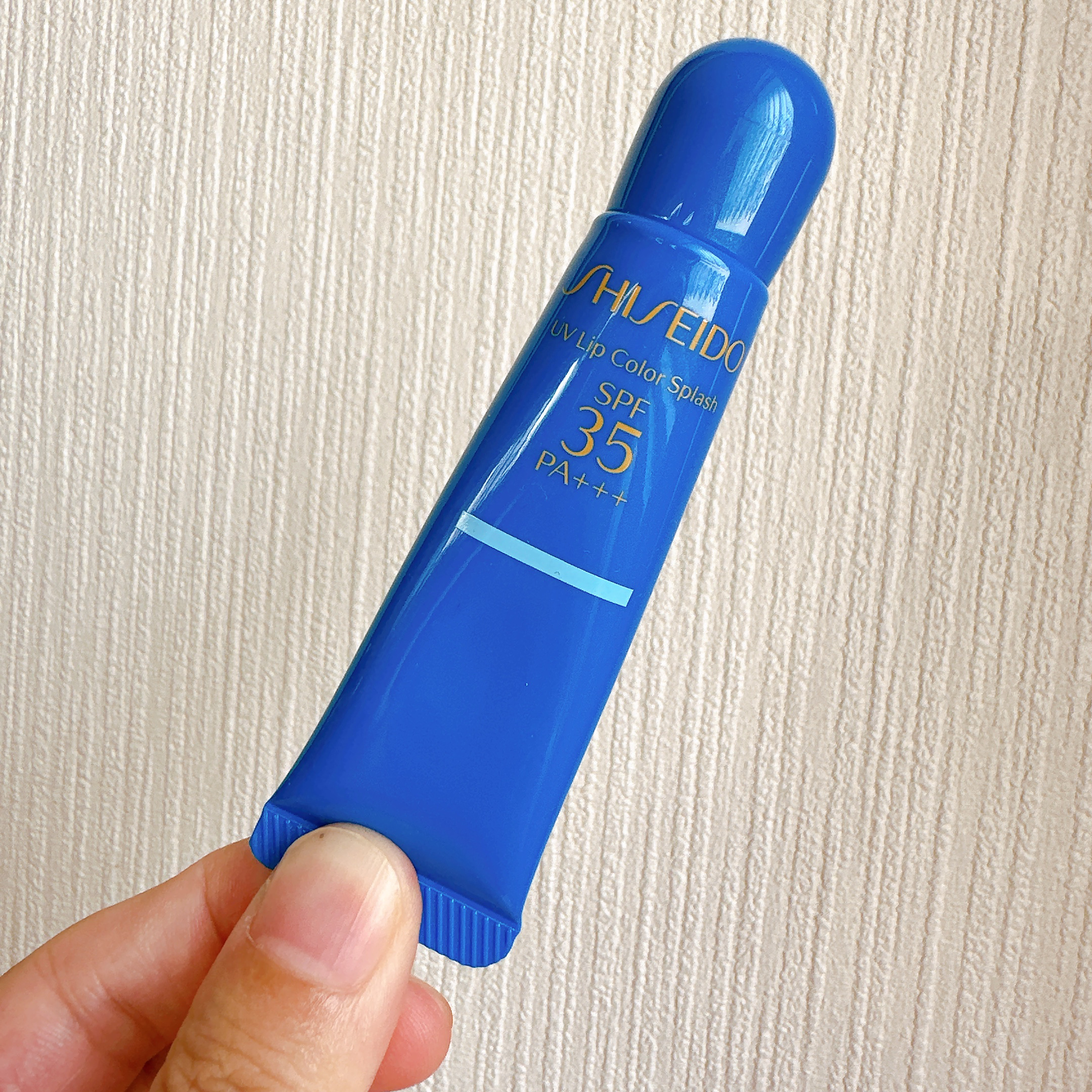 サンケア ＵＶリップカラースプラッシュ タヒチブルー/SHISEIDO/リップグロスを使ったクチコミ（2枚目）