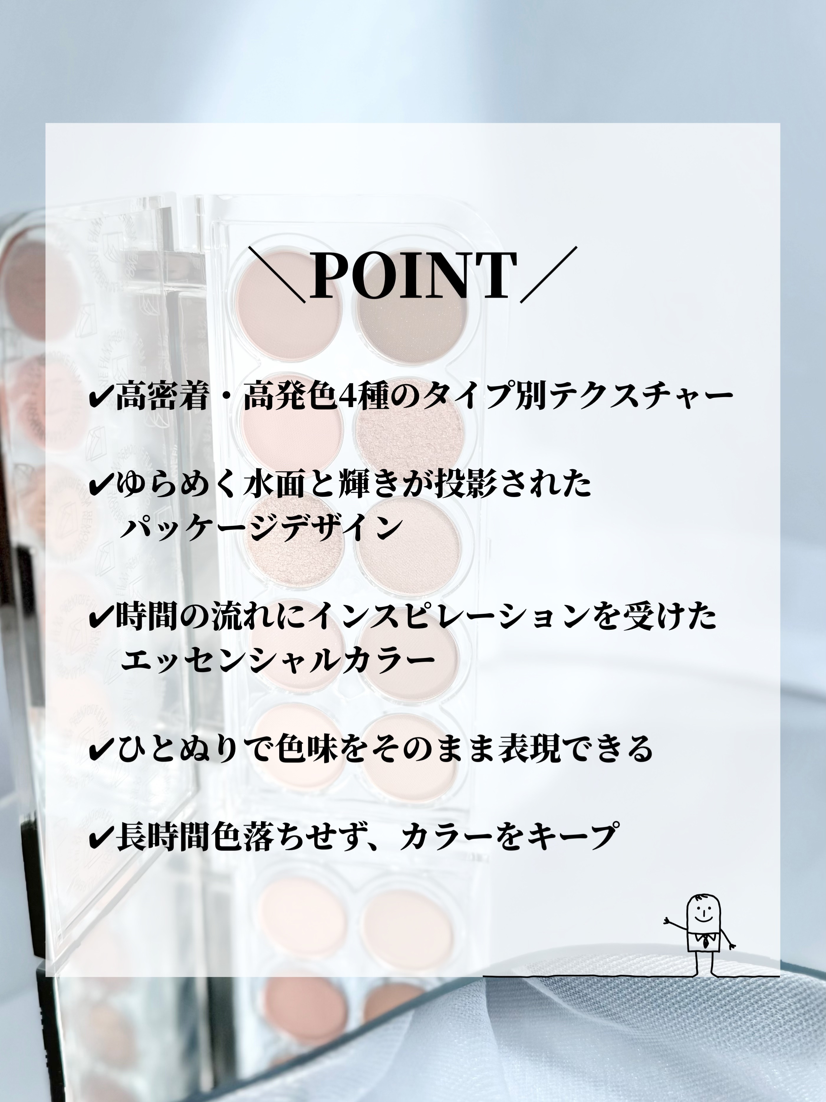 ライトオンアイズシャドウパレット/ルミル/アイシャドウパレットを使ったクチコミ（3枚目）