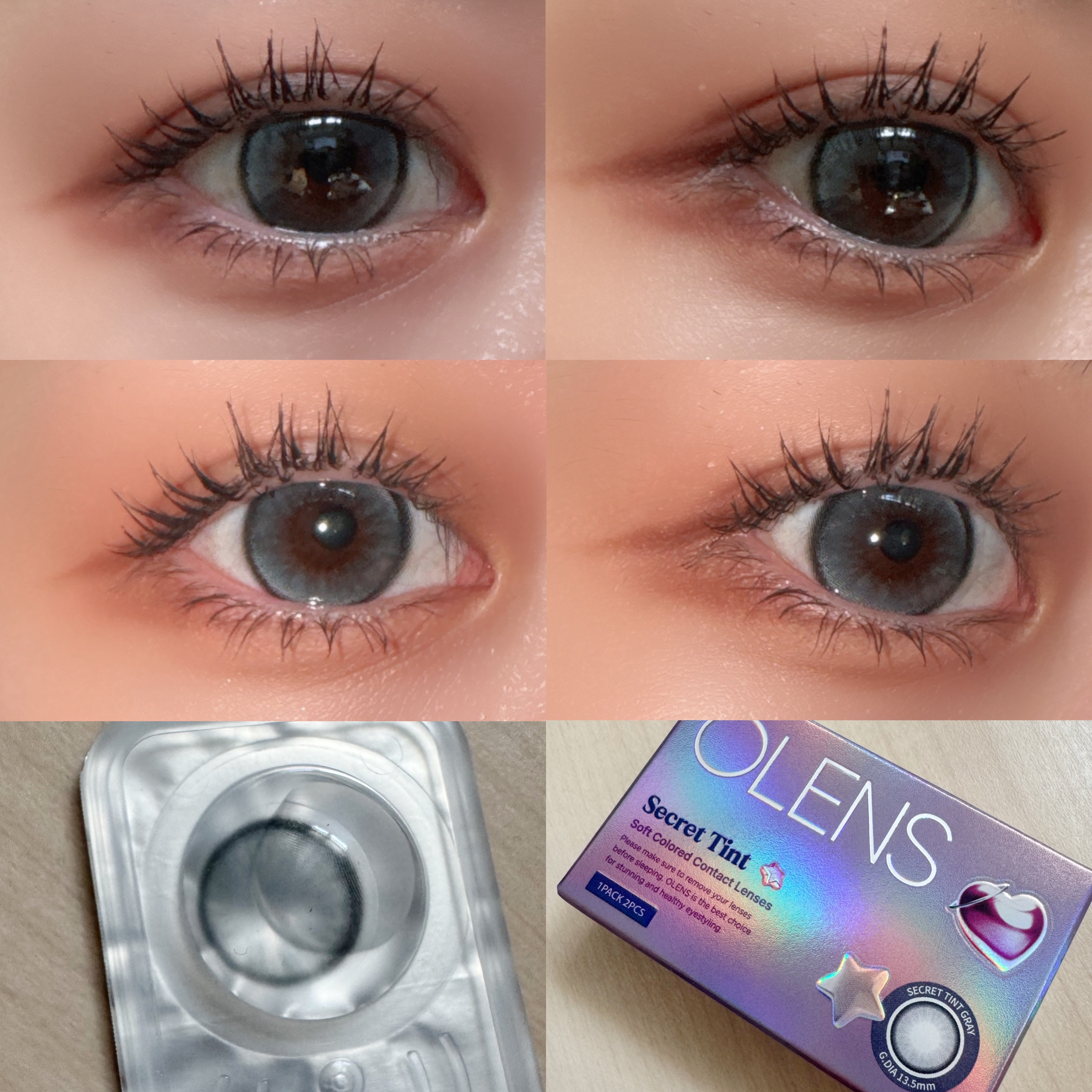 secret tint/OLENS/１ヶ月（１MONTH）カラコンを使ったクチコミ（2枚目）