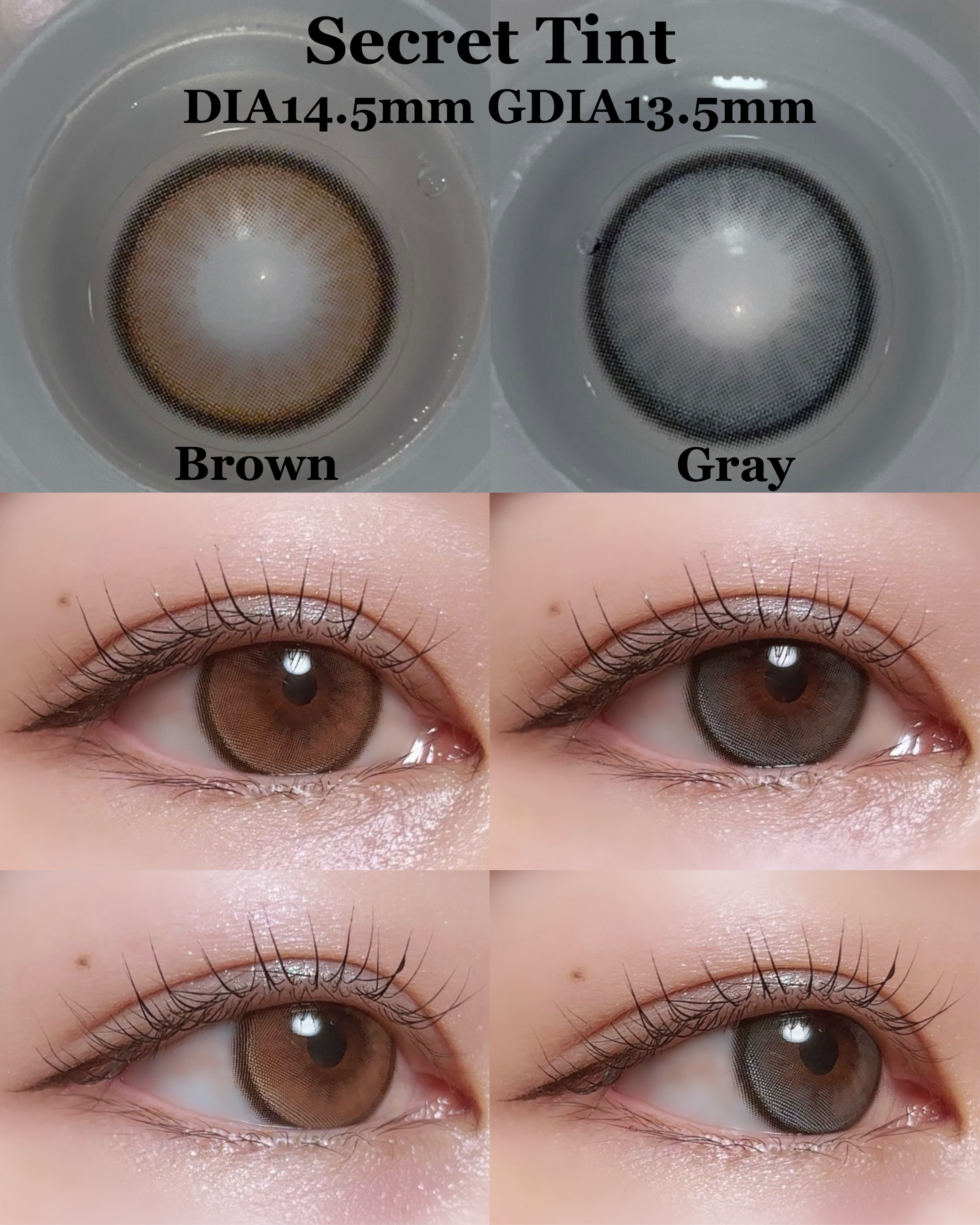 secret tint/OLENS/１ヶ月（１MONTH）カラコンを使ったクチコミ（2枚目）