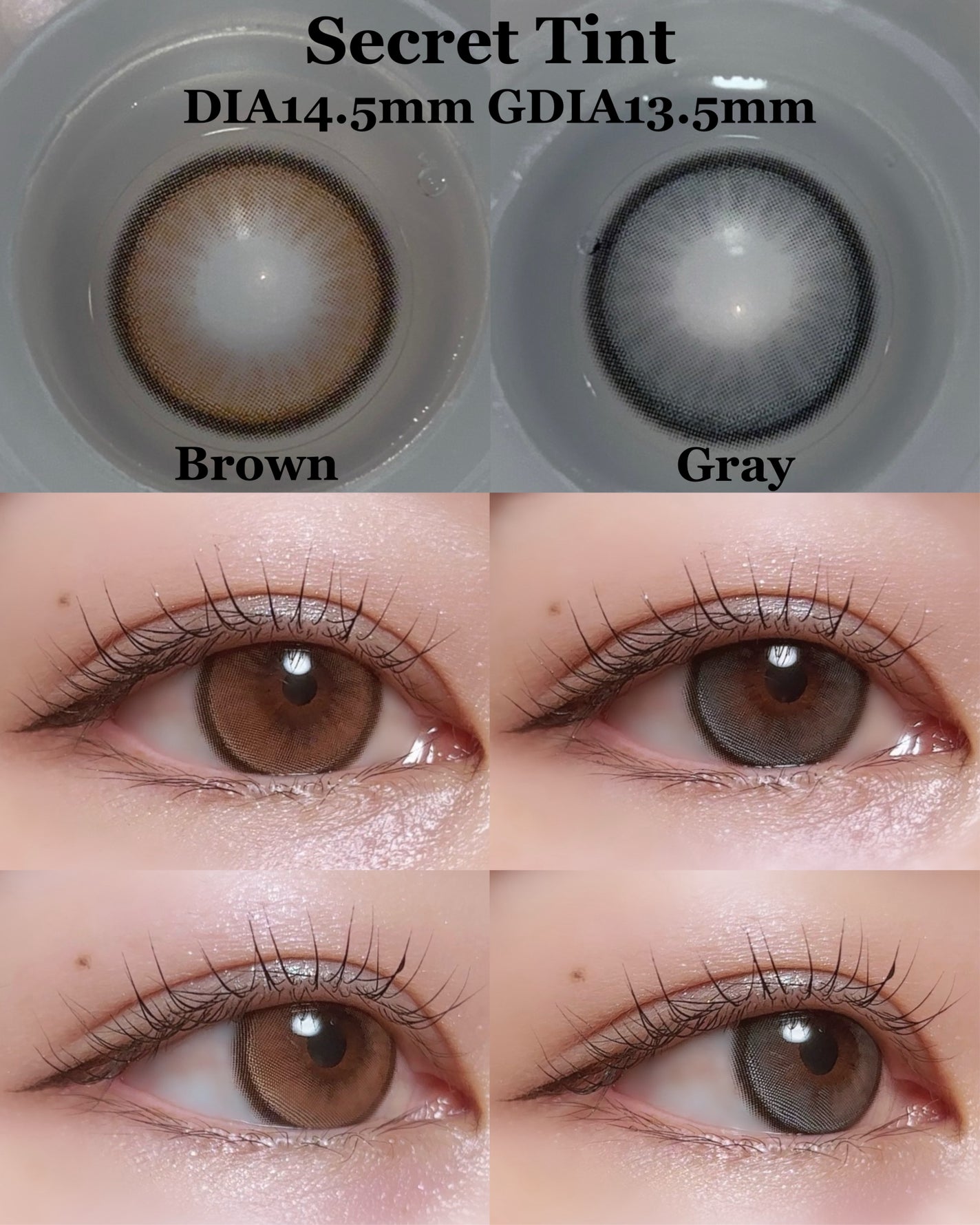 secret tint/OLENS/1ヶ月(1MONTH)カラコンを使ったクチコミ(2枚目)