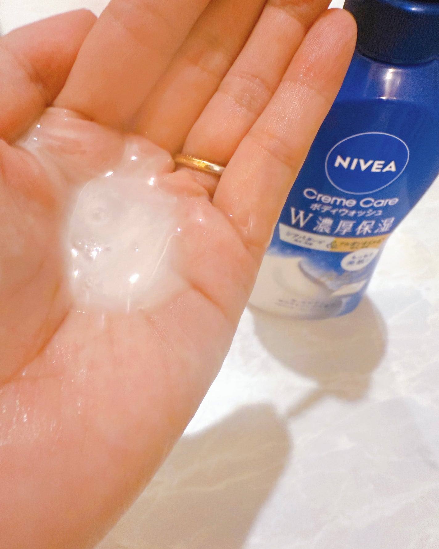 クリームケアボディウォッシュ W濃厚保湿/ニベア/ボディソープを使ったクチコミ(4枚目)