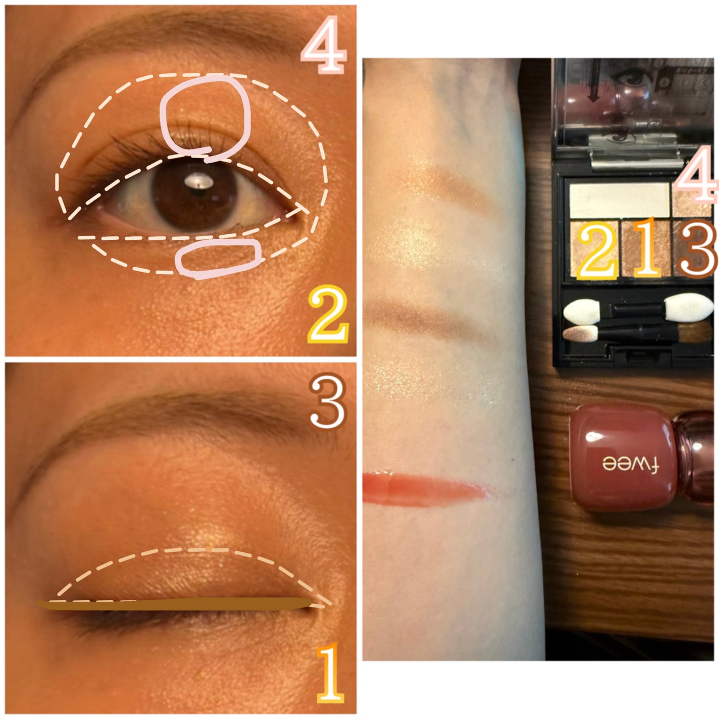 ドラマティックスタイリングアイズ/マキアージュ/アイシャドウパレットを使ったクチコミ(3枚目)